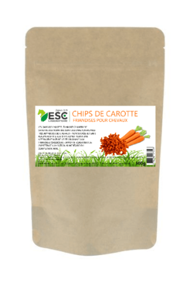 CHIPS DE CAROTTE Cheval – Friandises sans sucres et naturelles