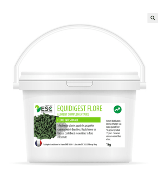 EQUIDIGEST FLORE – Flore intestinale cheval – Complément enrichi en levures