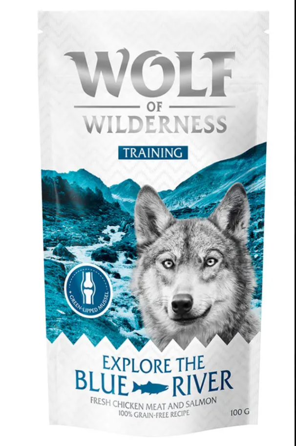 Wolf of Wilderness Training “Explore the Blue River" poulet, saumon