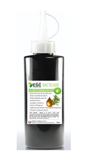 BACTICADE – A l’huile de cade – Soin externe démangeaisons saisonnières cheval