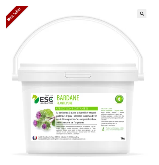 BARDANE – Démangeaisons saisonnières cheval – Plante pure