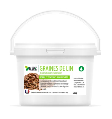 GRAINES DE LIN – Digestion cheval – Graines non cuites