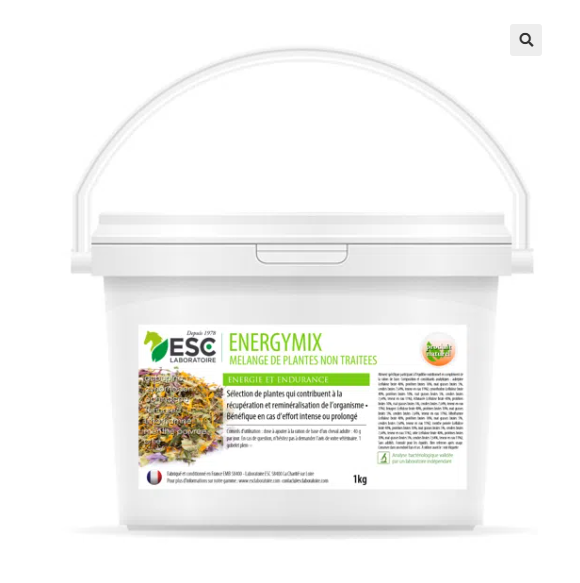 ENERGYMIX – Soutien de l’effort chez le cheval – Mélange de plantes