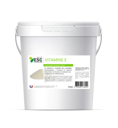 VITAMINE E + – Antioxydant, immunité et résistance à l’effort cheval