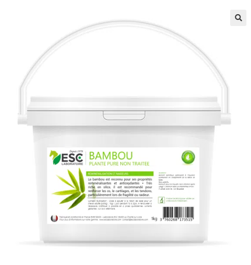 BAMBOU – Reminéralisation et raideurs cheval – Plante pure