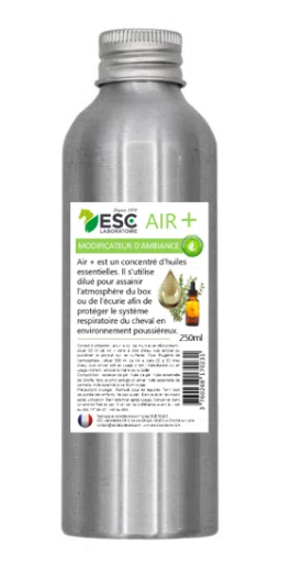 AIR+ – Modificateur d’ambiance écurie – Concentré d’huiles essentielles