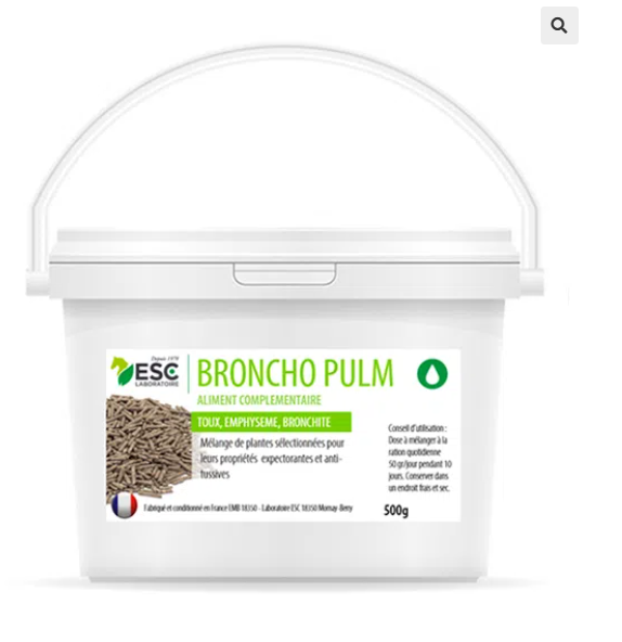 BRONCHO PULM – Respiration et refroidissement cheval – Complément enrichi à base de plantes