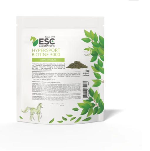 Biotine cheval – HYPERSPORT BIOTINE 3000 – Formule concentrée 3000mg/kg