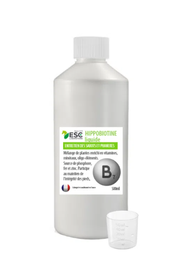 HIPPOBIOTINE LIQUIDE – Protection sabots cheval – Complément liquide source de biotine