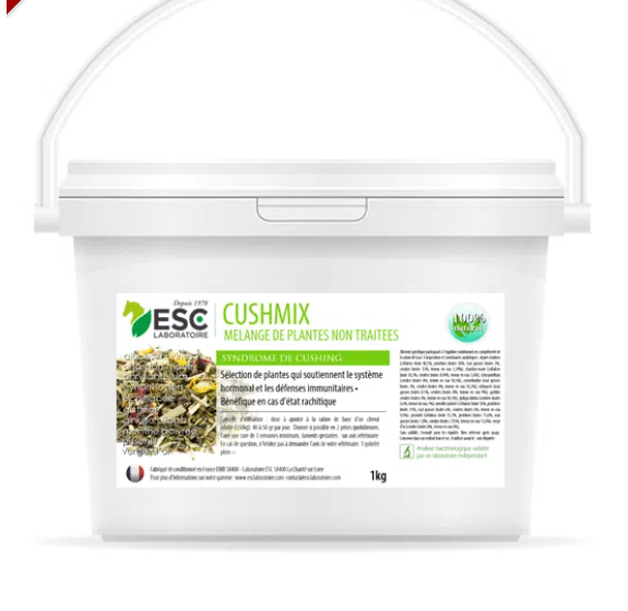 CUSHMIX – Système endocrinien cheval – Mélange de plantes