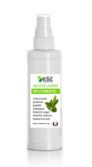 HUILE DE LAURIER – Corne, soles et fourchettes cheval – Assainit et nourrit