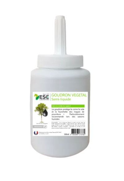GOUDRON VEGETAL ORIGINE FRANCE – Protection de la corne – Pinceau inclus